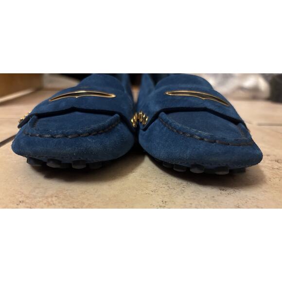 Louis Vuitton Blue Suede Women’s Loafers Size 36.5 (6.5) - Picture 10 of 11